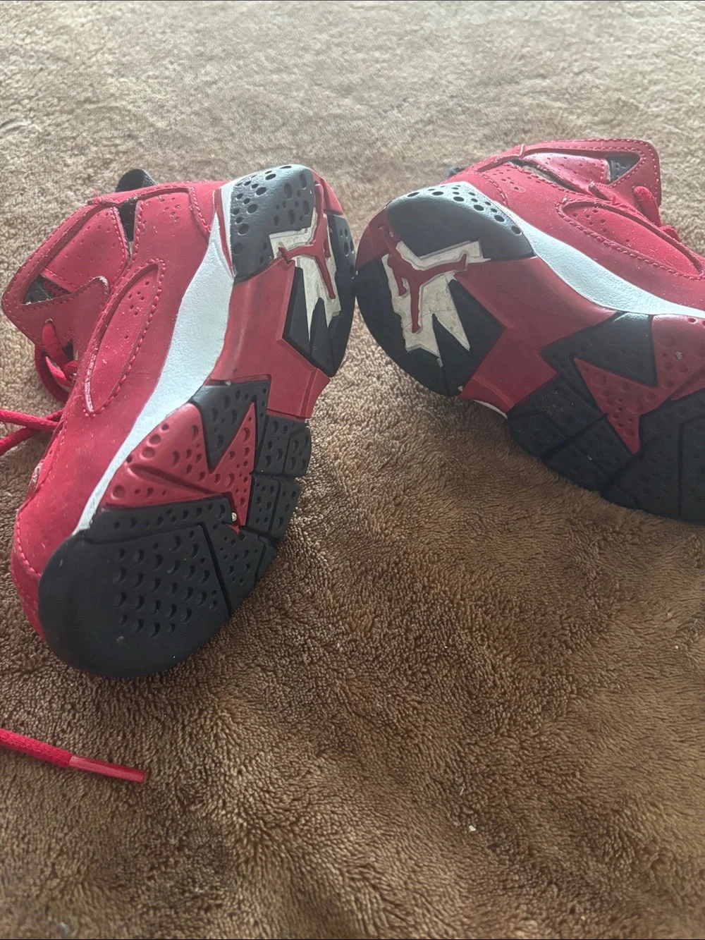 Jordan Toddler Red and Black High-Top Sneakers